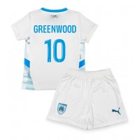 Maglia Calcio Olympique de Marseille Mason Greenwood #10 Prima Divisa Bambino 2024-25 Manica Corta (+ pantaloncini)